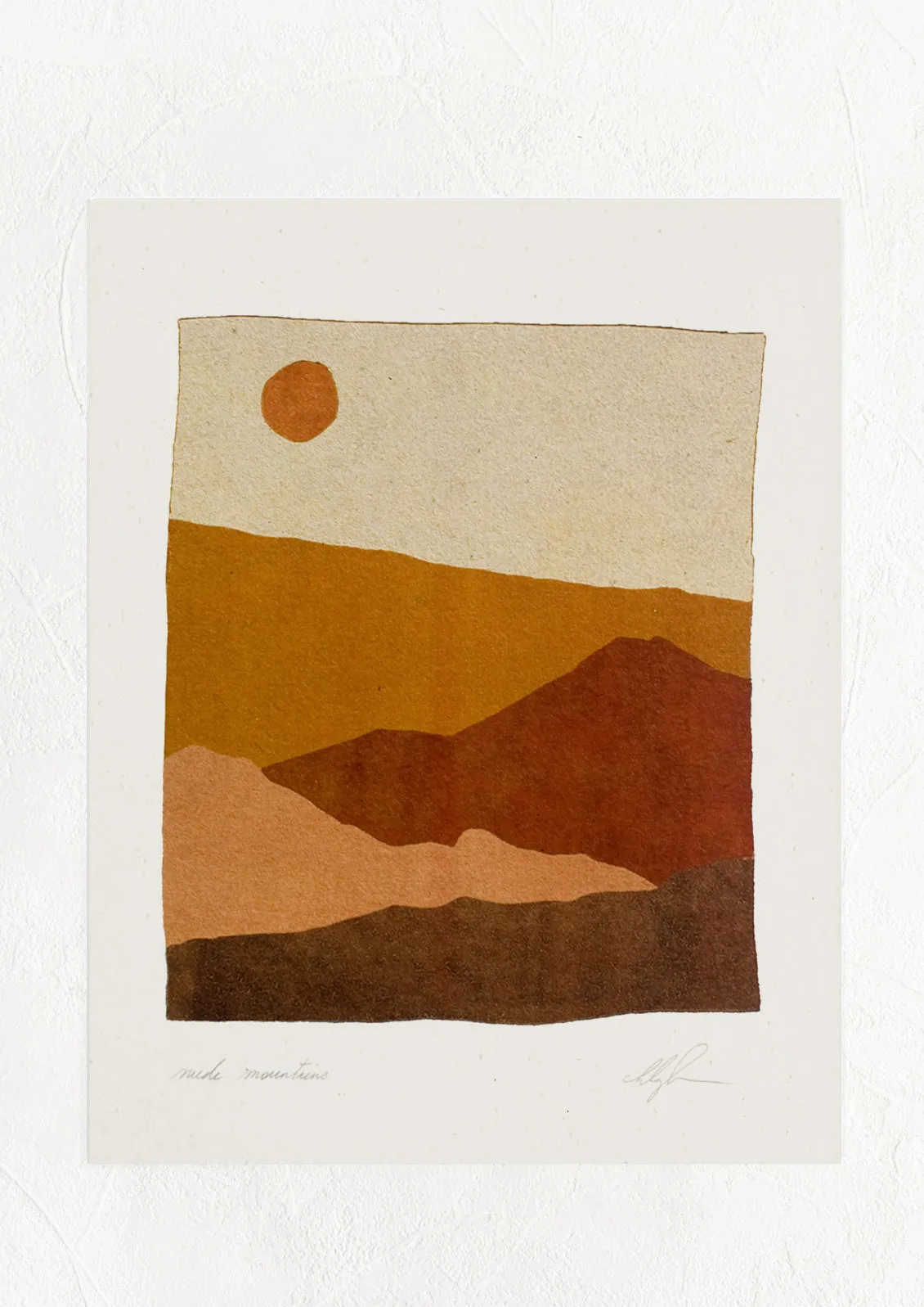 Suede Mountains Print