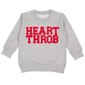 Sweet Wink Heart Throb Patch Valentine's Day Sweatshirt