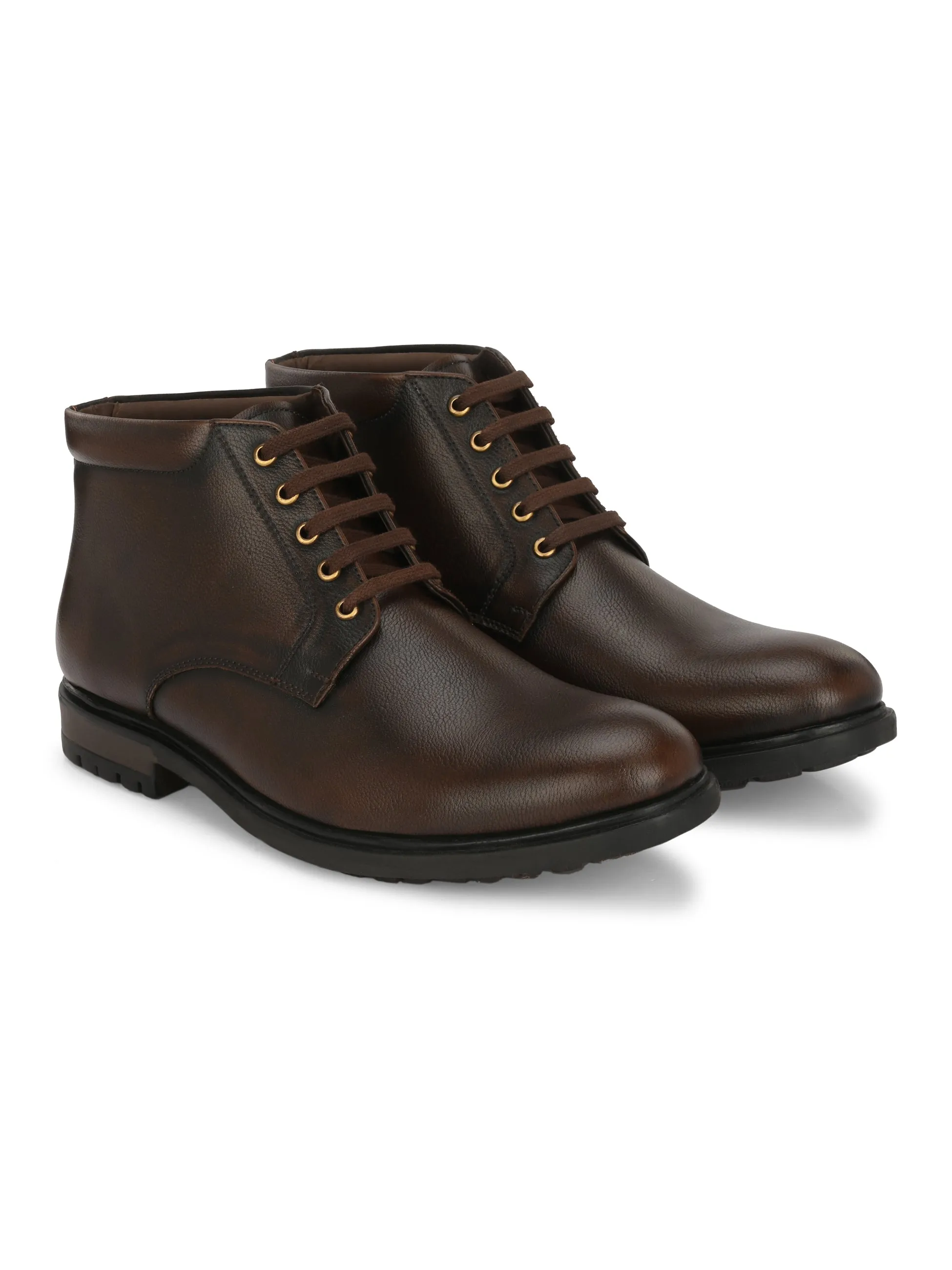 Tempt Tan Lace-Up Boots