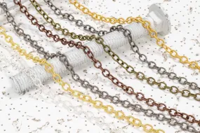 Textured Cable Chain - 8x6.5mm - By the Spool