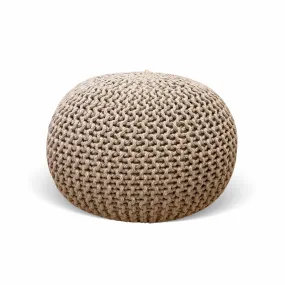 Tutti Bambini Knitted Pouffe - Stone (Natural)