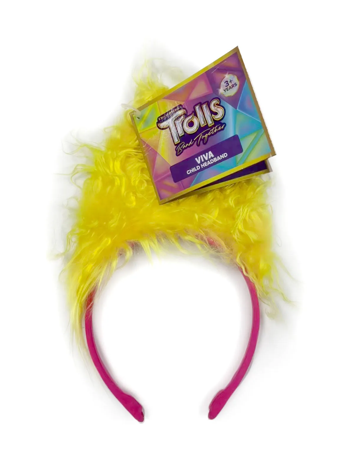 Viva Headband with Hair for Kids - Dreamworks Trolls 3