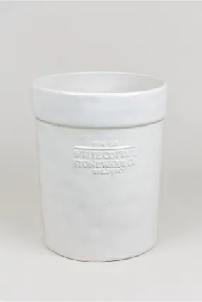 White Cottage Utensil Crock